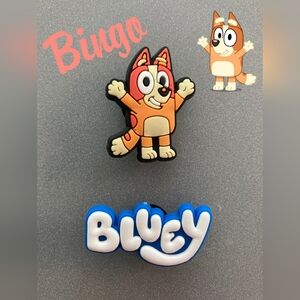 BOGO!! BUNDLE For Discount!!!   Bluey Bingo Croc Charm $16 for both